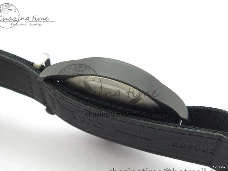 MIROTIME 0223 Pilot IW326901 Real Ceramic MK 1:1 Best Edition Black Dial On Nylon Strap MIYOTA FastDry 7126